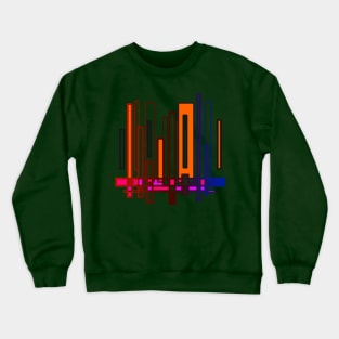 Abstract Geometric Figure Pattern Crewneck Sweatshirt